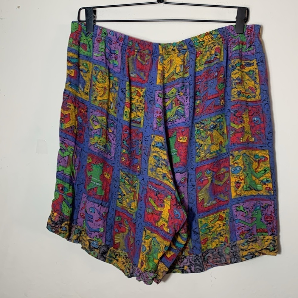Vintage Dana Davidson Colorful Patterned Shorts Size XL - Picture 5 of 6